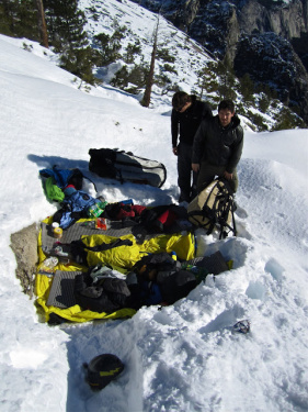 Bivy na vrcholu